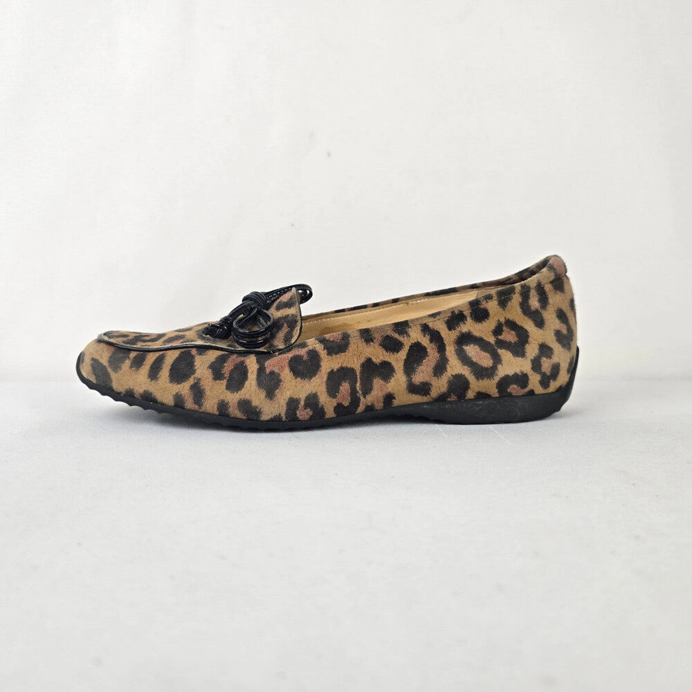 Peter Kaiser Leopard Print Loafers Ballet Flats Animal Print Sz 6.5